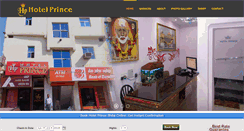 Desktop Screenshot of hotelprincebhilai.com