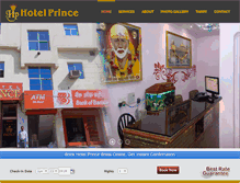 Tablet Screenshot of hotelprincebhilai.com